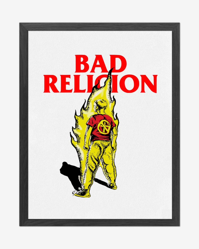 Cuadro decorativo Blanco de Bad Religion Suffer Kid v2