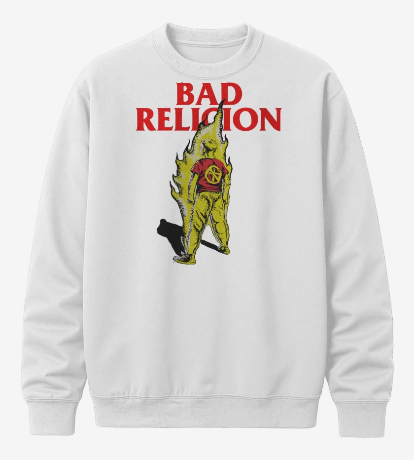 Poleron polo Blanco de Bad Religion Suffer Kid v2