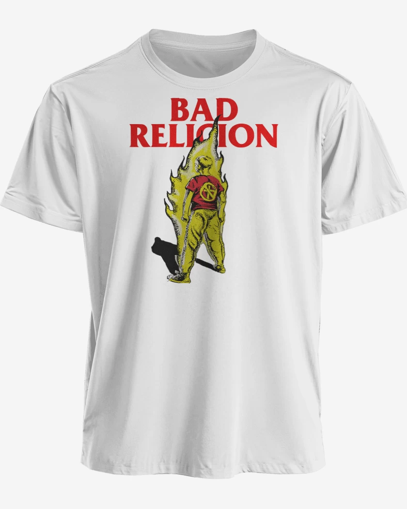 Polera premium Blanco de Bad Religion Suffer Kid v2