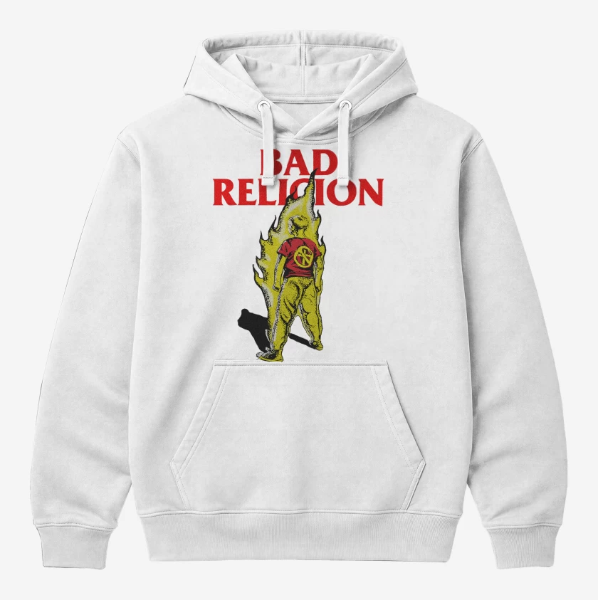 Polerón Canguro Blanco de Bad Religion Suffer Kid v2