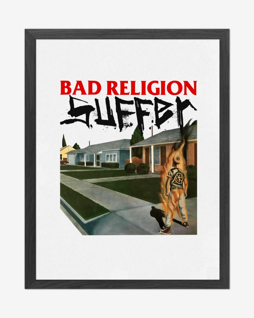 Cuadro decorativo Blanco de Bad Religion Suffer B