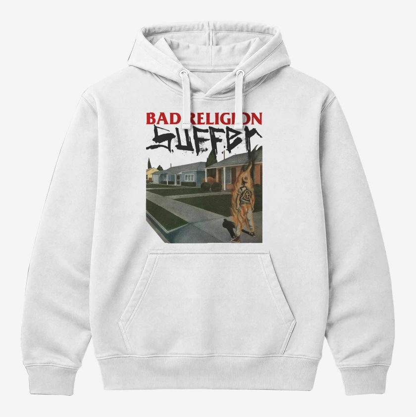 Polerón Canguro Blanco de Bad Religion Suffer B