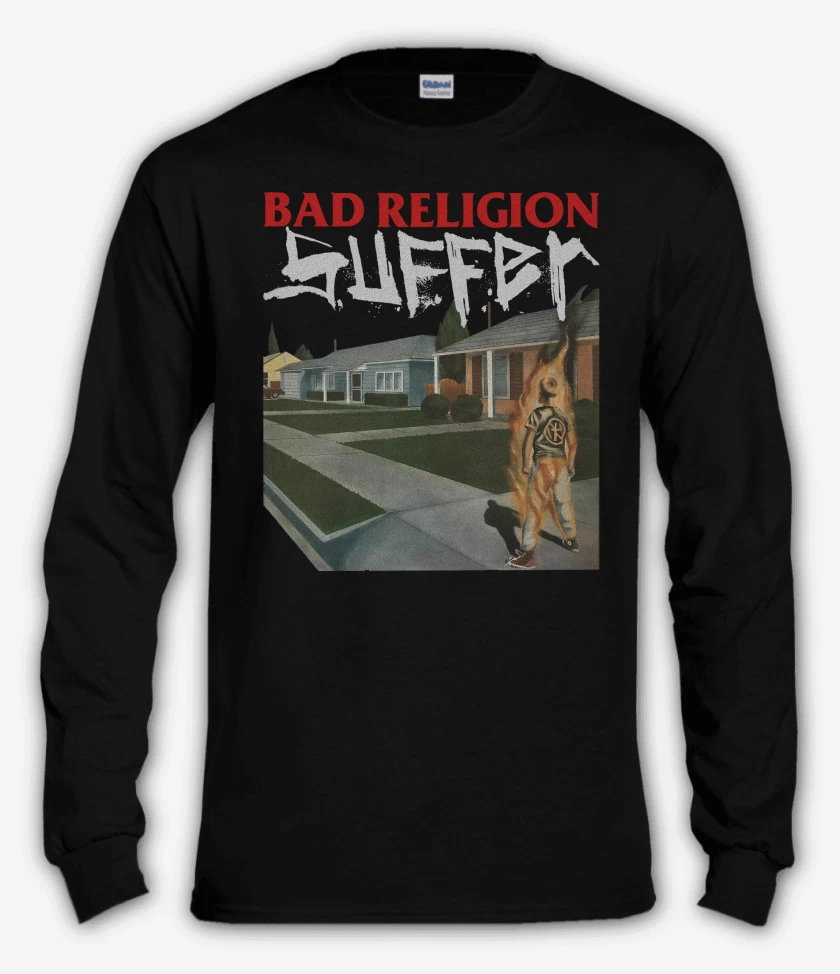 Polera manga larga Negro de Bad Religion Suffer