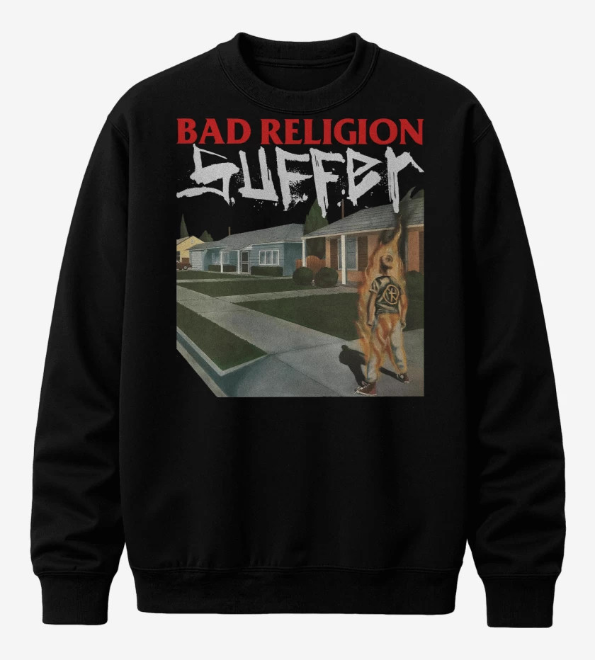Poleron polo Negro de Bad Religion Suffer
