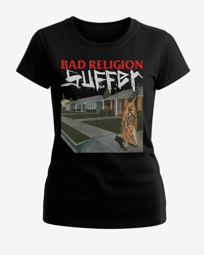 Polera de Mujer Negro de Bad Religion Suffer