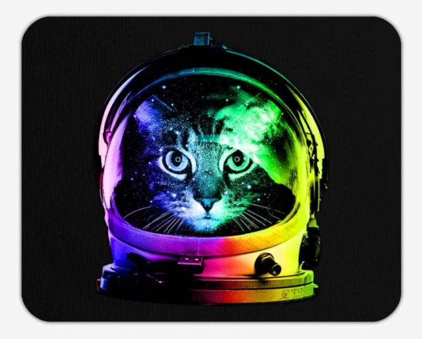Mousepad Gatito espacio
