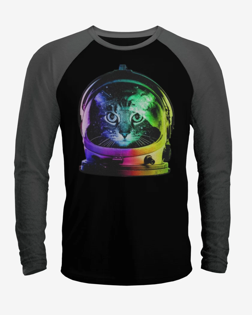 Polera Raglan Gatito espacio