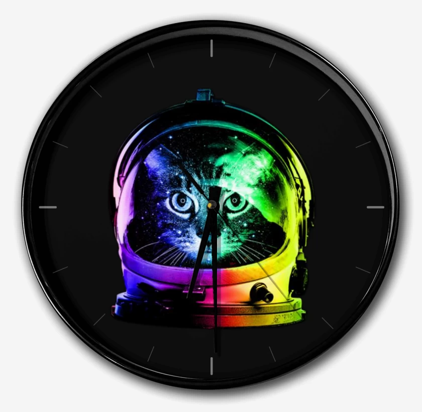 Reloj Gatito espacio