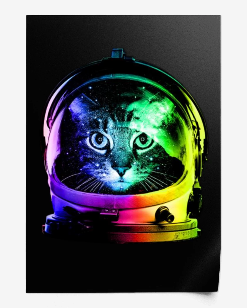 Print Gatito espacio