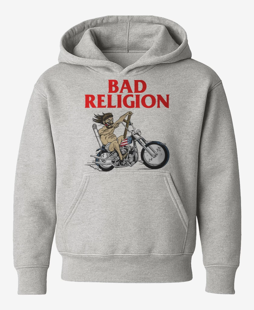 Poleron de niño Gris Melange de Bad Religion Jesus Motor