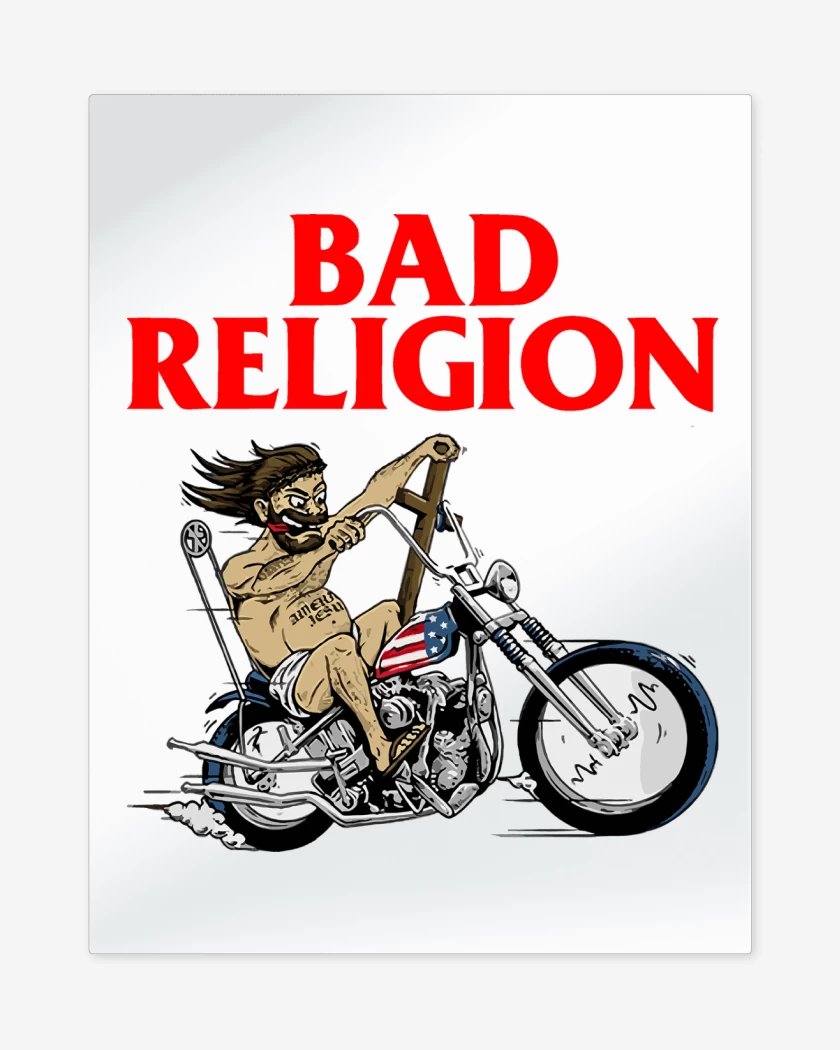 Print metalico Bad Religion Jesus Motor
