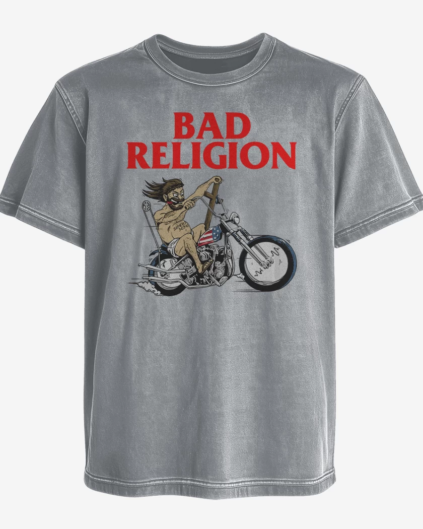 Polera desgastada Bad Religion Jesus Motor