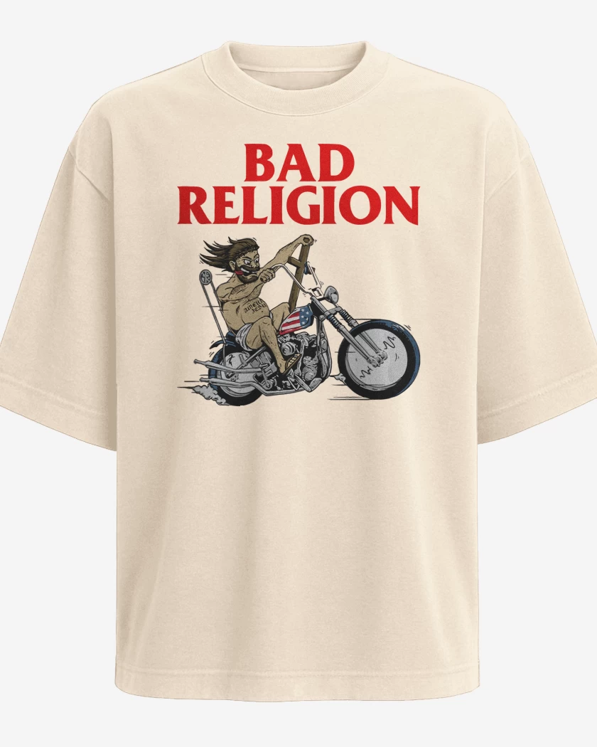 Polera Oversize Bad Religion Jesus Motor