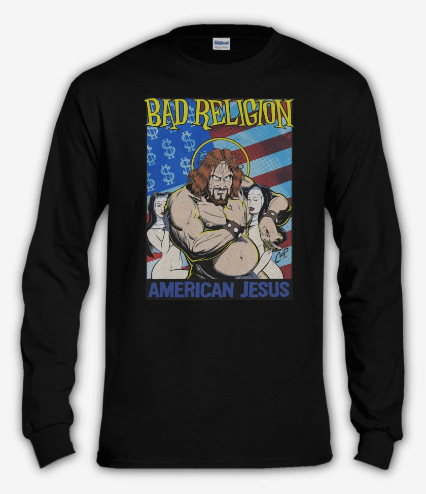 Polera manga larga Bad Religion American Jesus