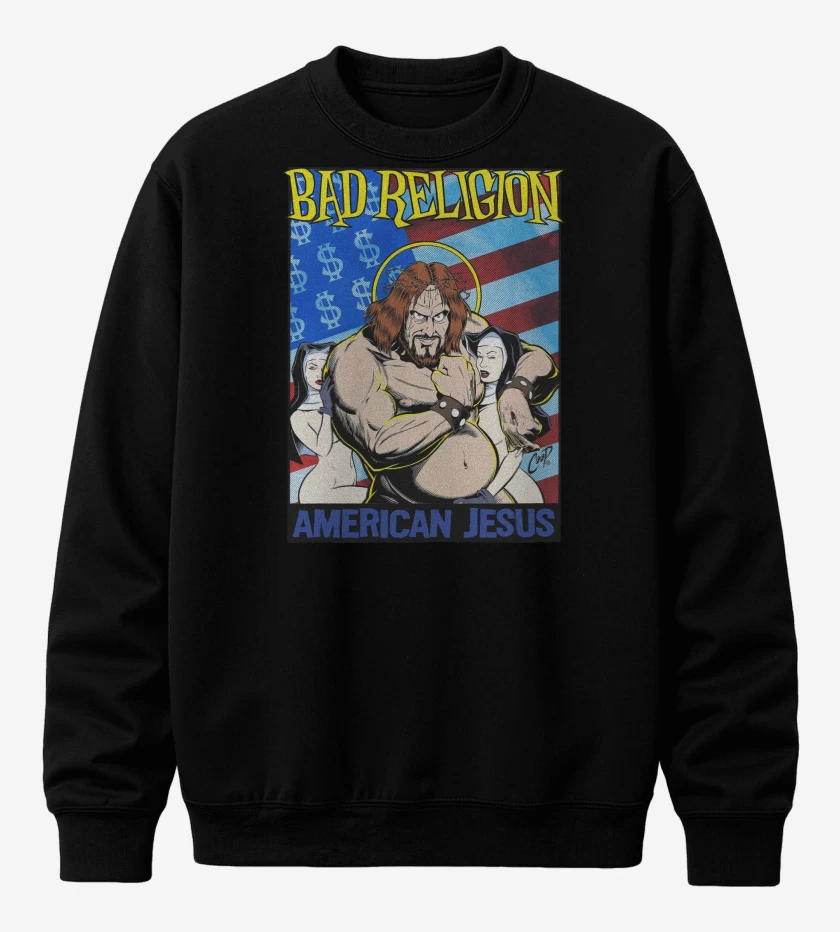 Poleron polo Bad Religion American Jesus