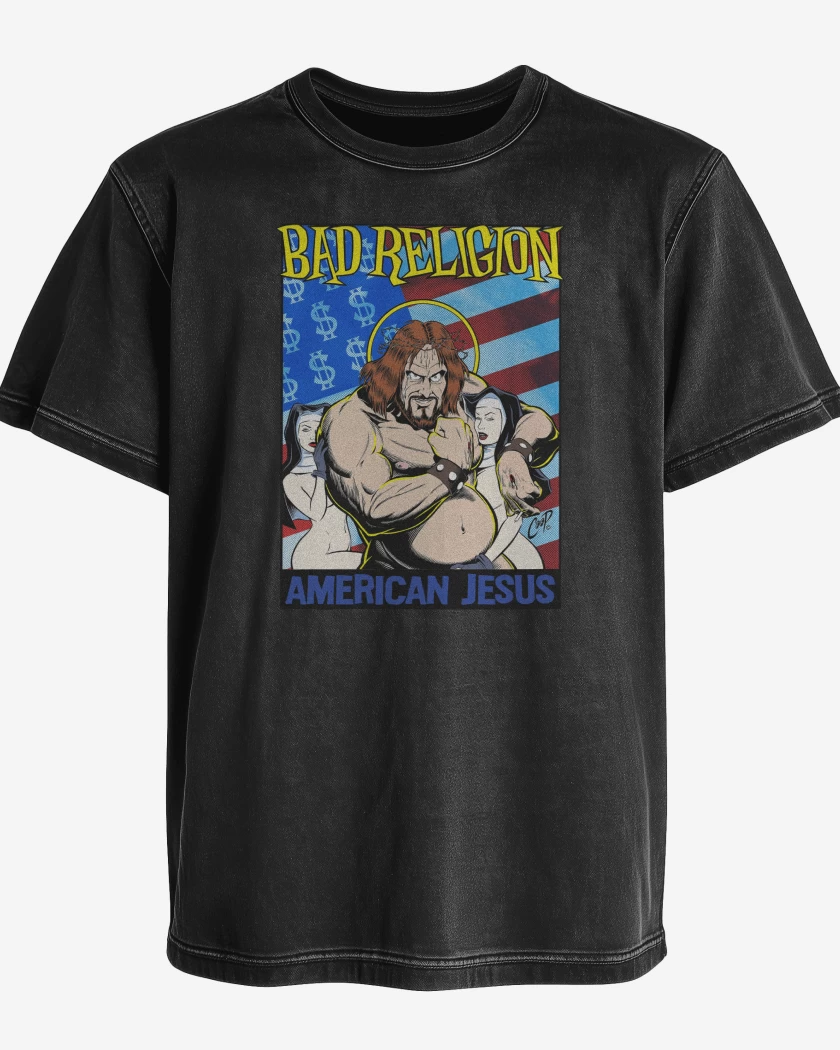 Polera desgastada Bad Religion American Jesus