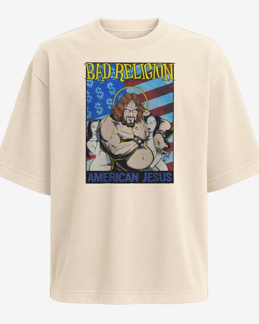 Polera Oversize Bad Religion American Jesus