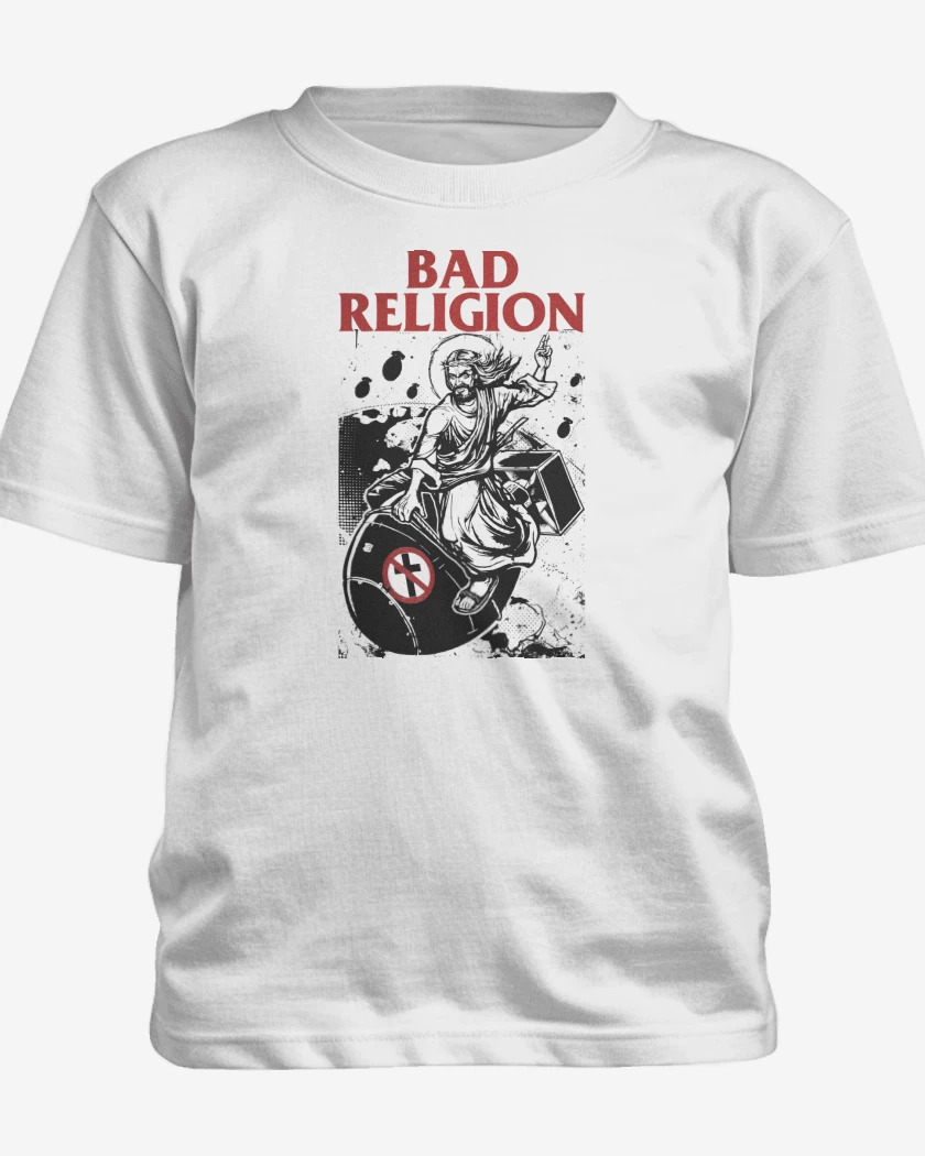 Polera de niño Blanco de Bad Religion Atomic Jesus