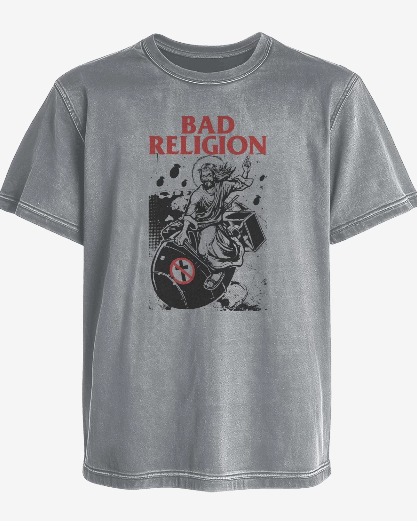 Polera desgastada Bad Religion Atomic Jesus