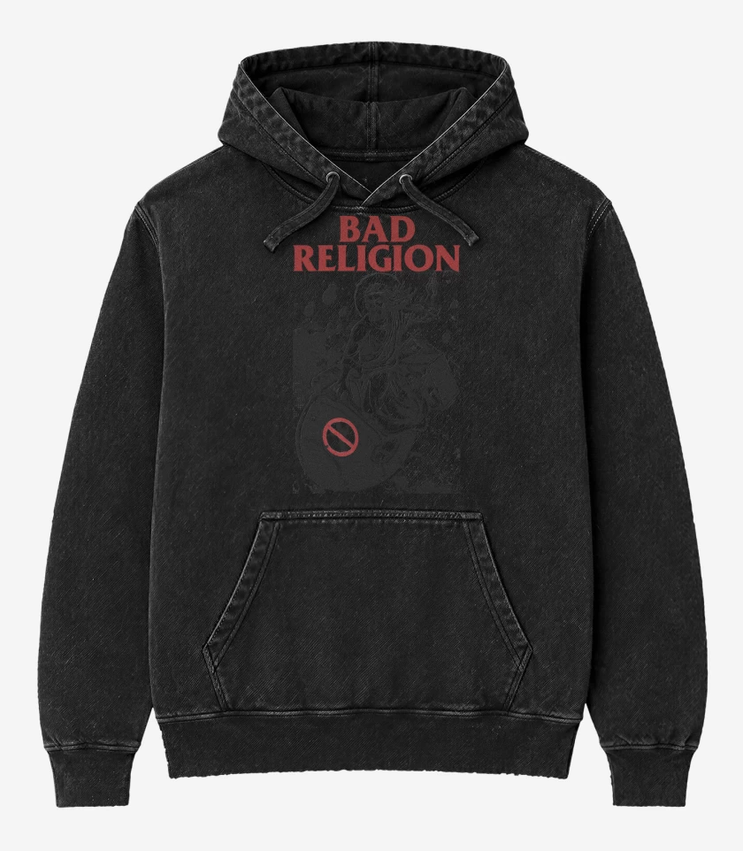 Poleron Canguro Acid Wash Bad Religion Atomic Jesus