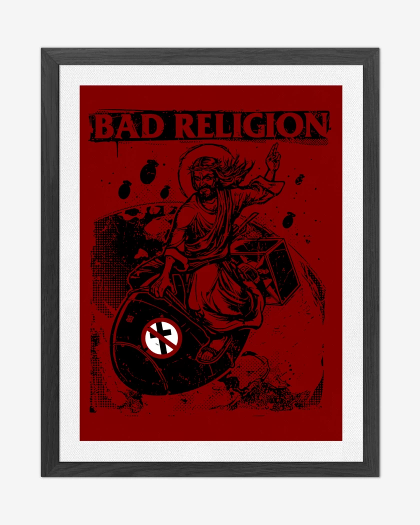 Cuadro decorativo Bad Religion Atomic Jesus Bomb