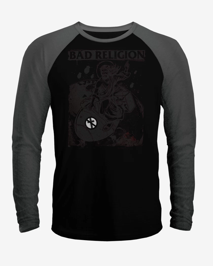 Polera Raglan Bad Religion Atomic Jesus Bomb