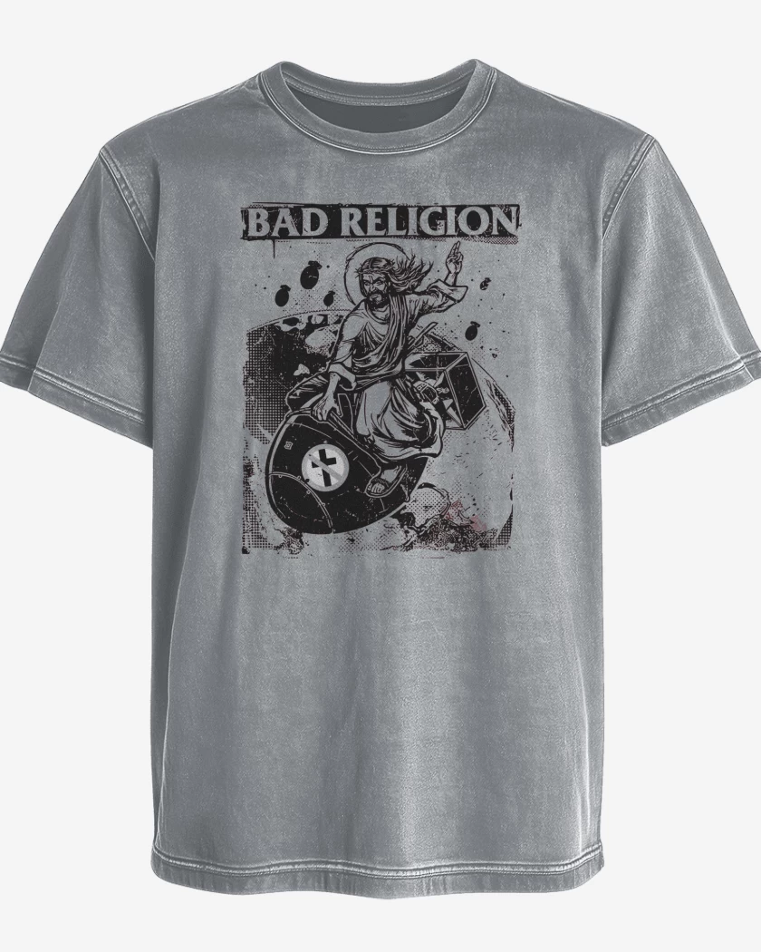 Polera desgastada Bad Religion Atomic Jesus Bomb