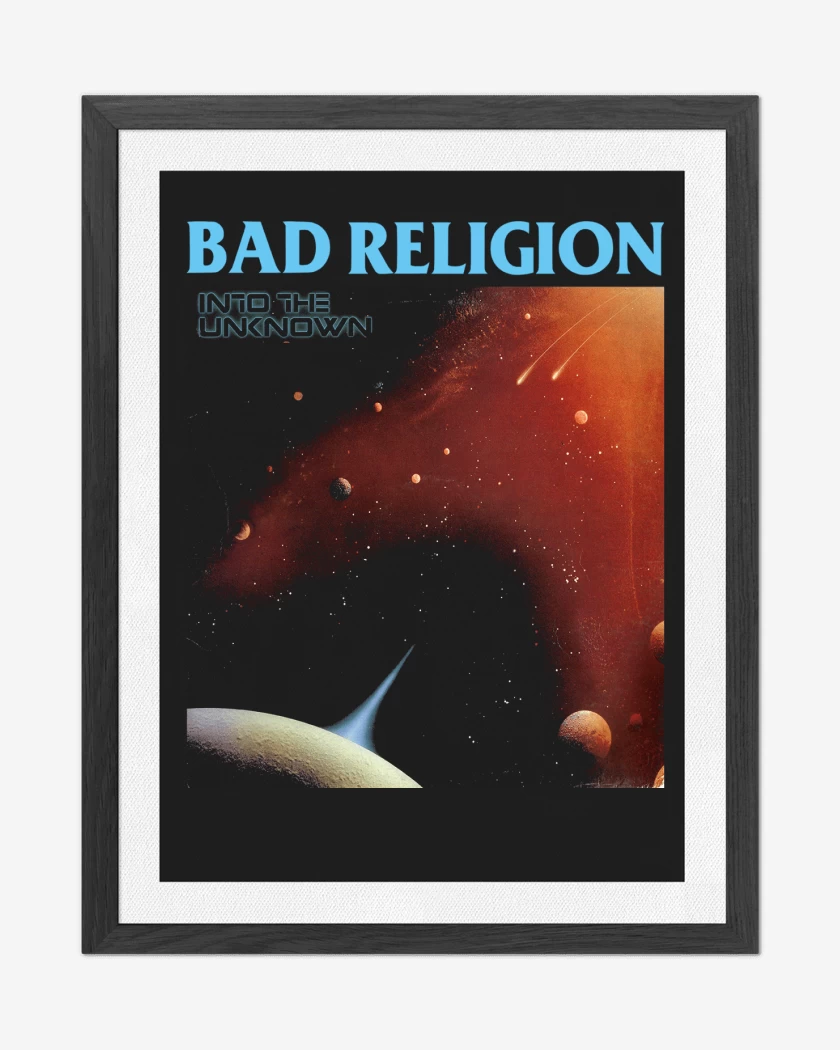 Cuadro decorativo Negro de Bad Religion Into the Unknown