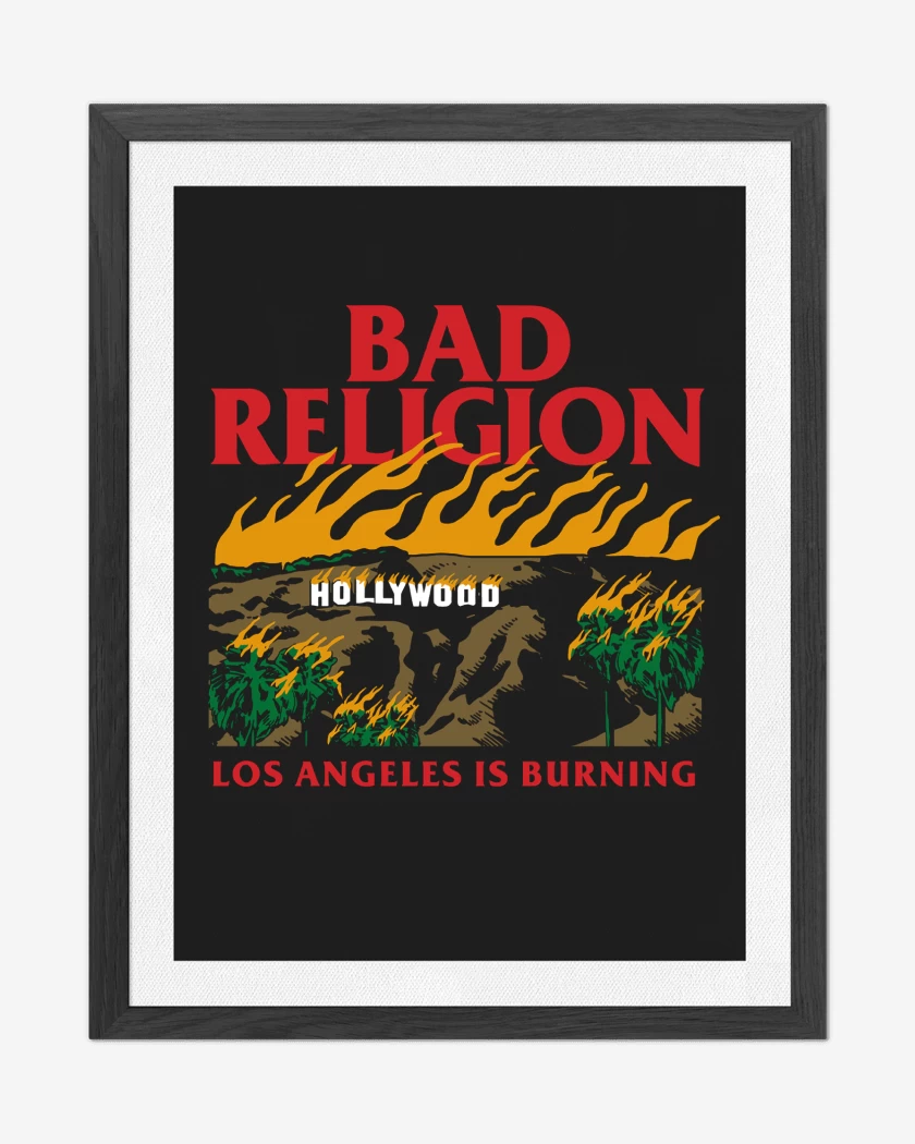 Cuadro decorativo Bad Religion Los Angeles is Burning
