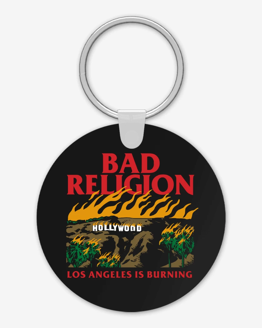 Llavero Bad Religion Los Angeles is Burning