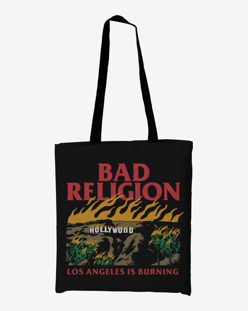 Totebag Bad Religion Los Angeles is Burning