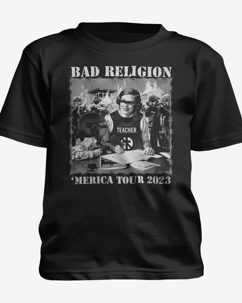 Polera de niño Negro de Bad Religion Merica Tour