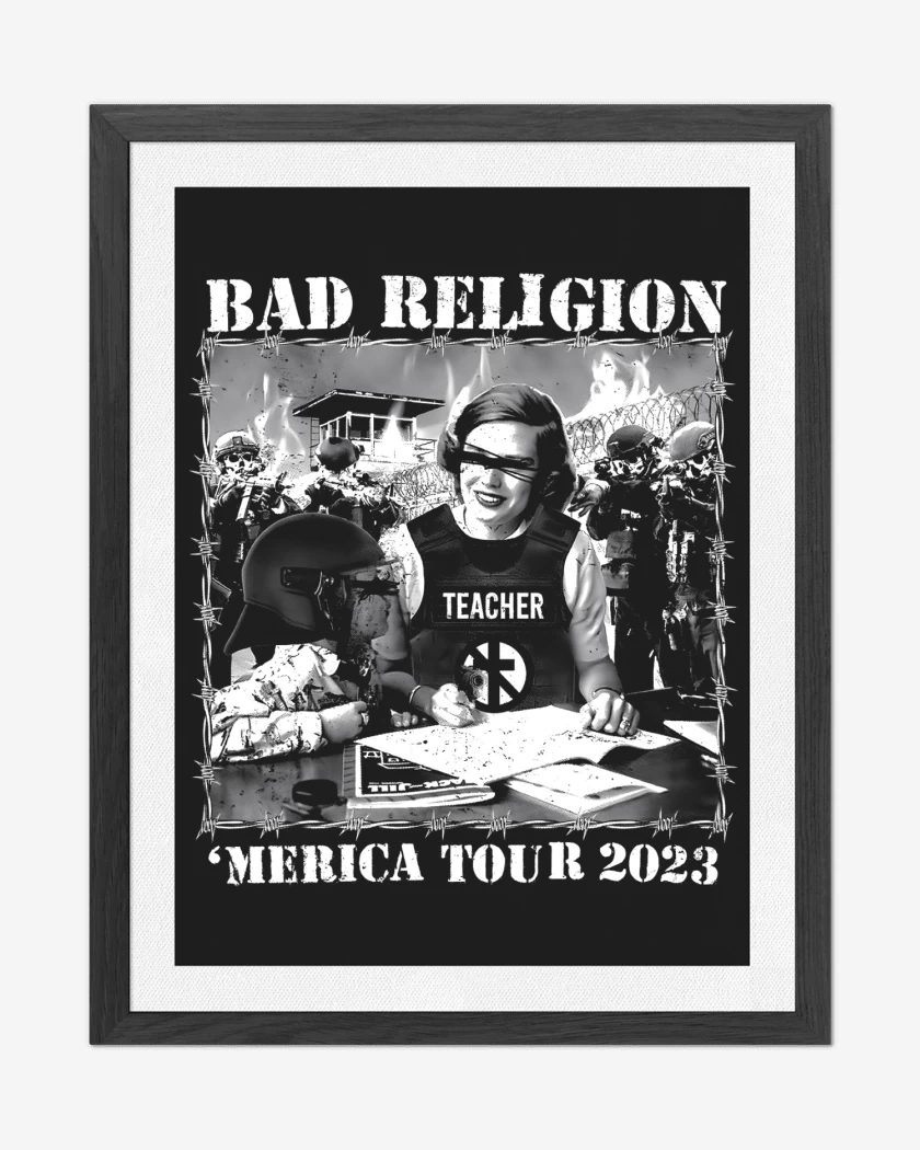 Cuadro decorativo Bad Religion Merica Tour