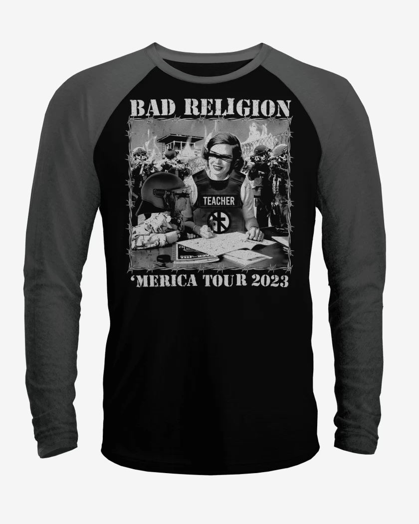 Polera Raglan Bad Religion Merica Tour