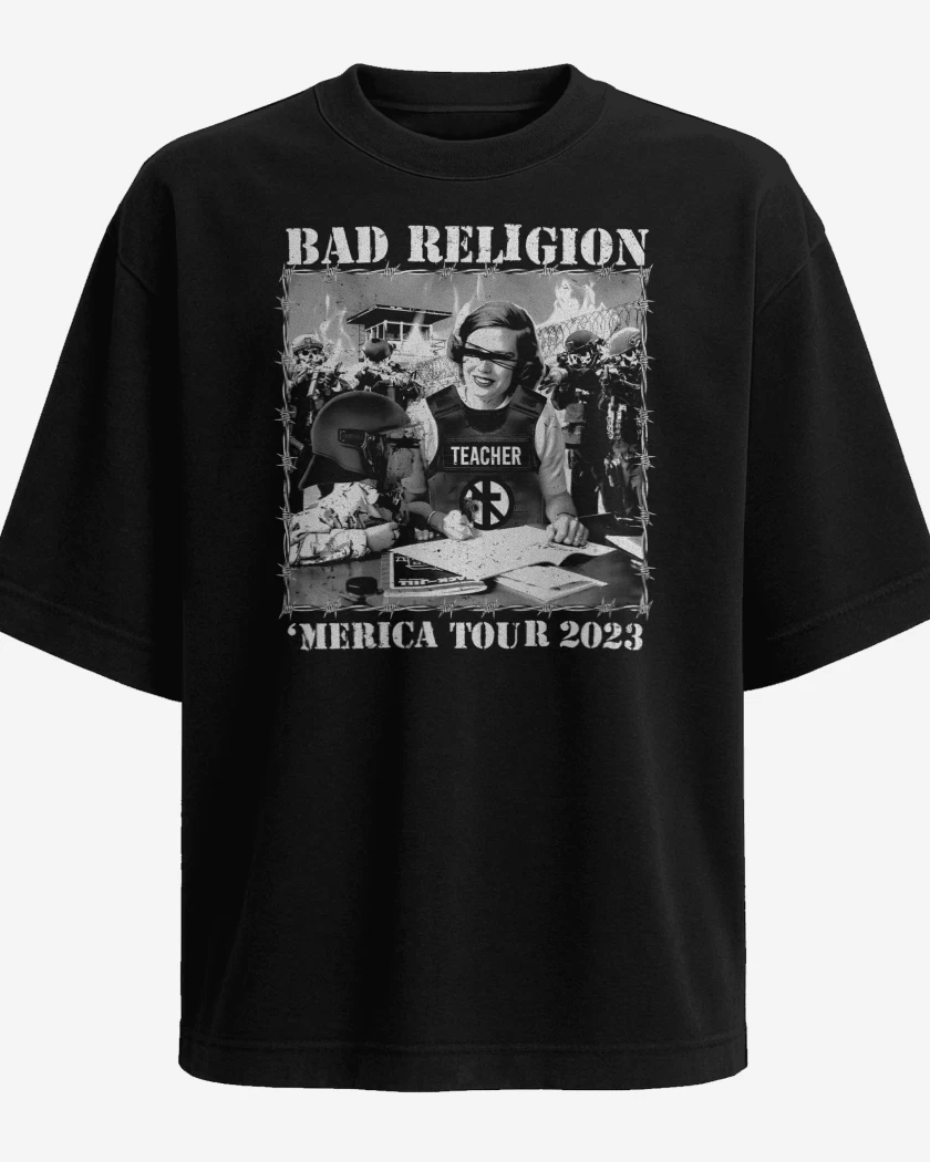 Polera Oversize Bad Religion Merica Tour