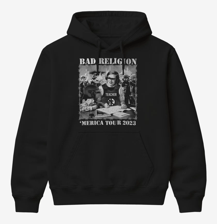 Poleron Canguro básico Bad Religion Merica Tour