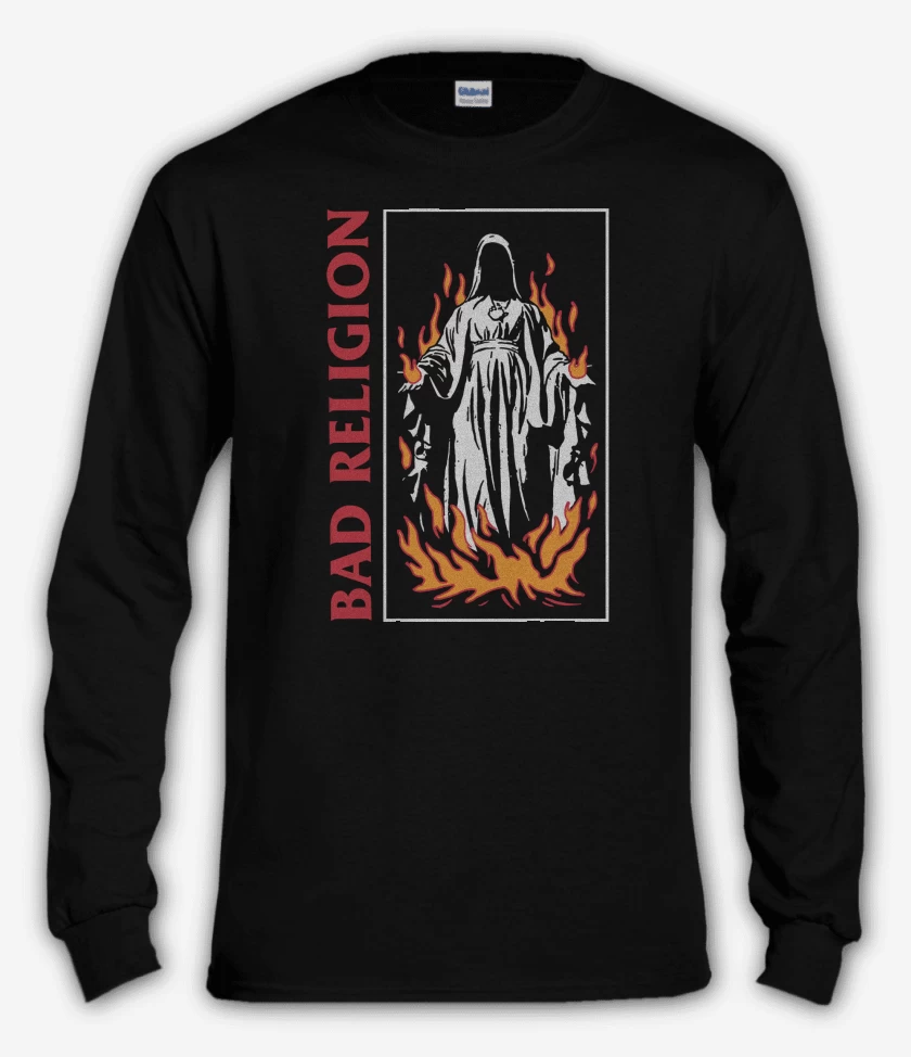 Polera manga larga Negro de Bad Religion Virgin