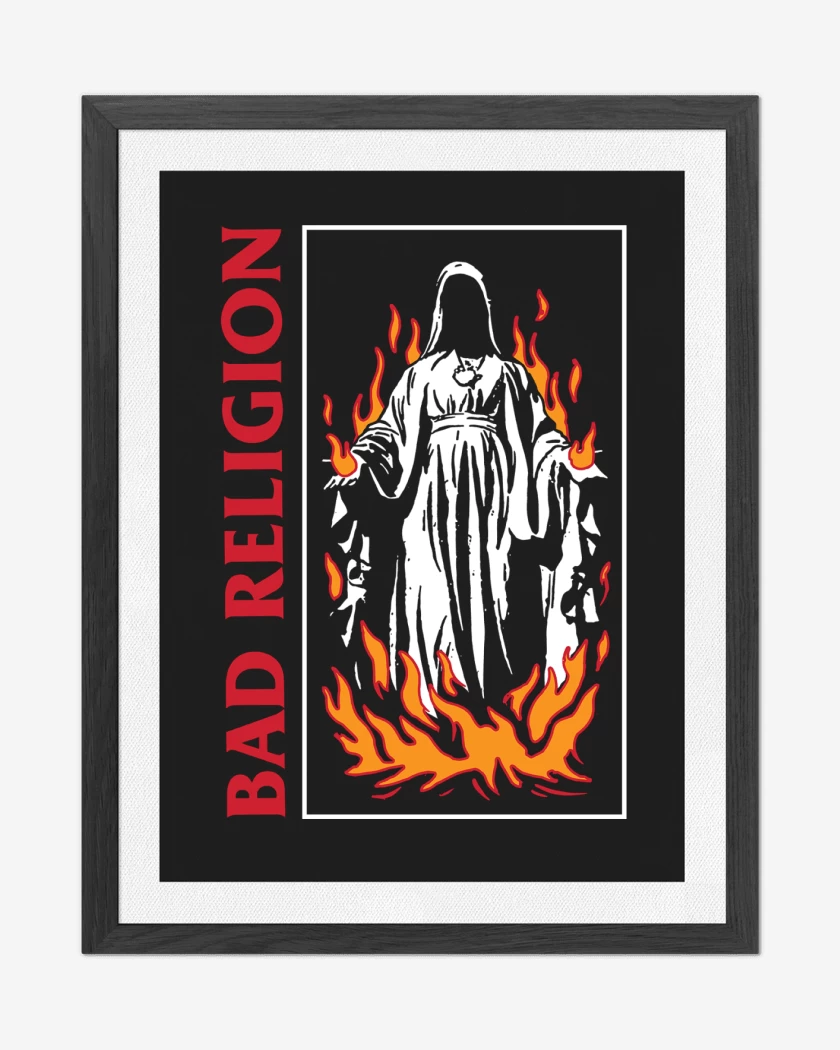 Cuadro decorativo Negro de Bad Religion Virgin