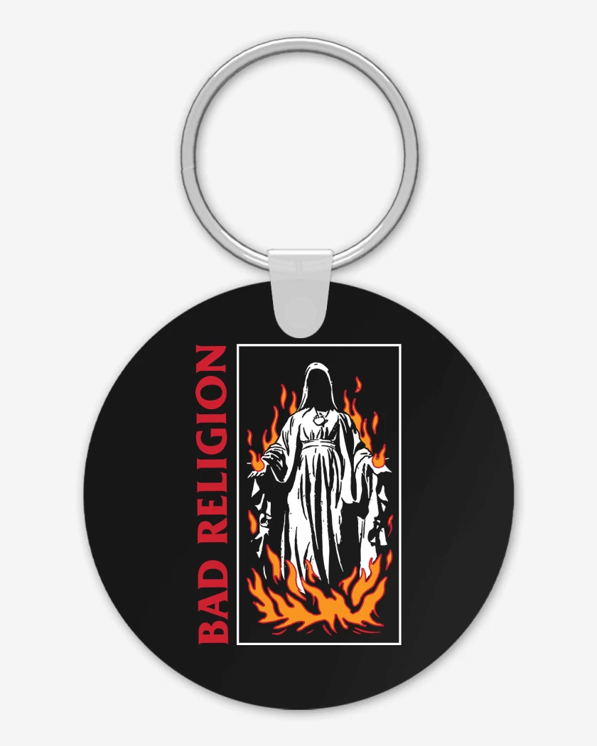 Llavero Negro de Bad Religion Virgin