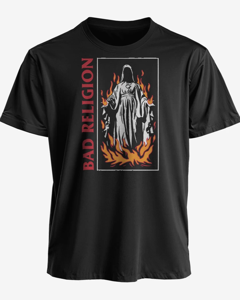 Polera premium Negro de Bad Religion Virgin