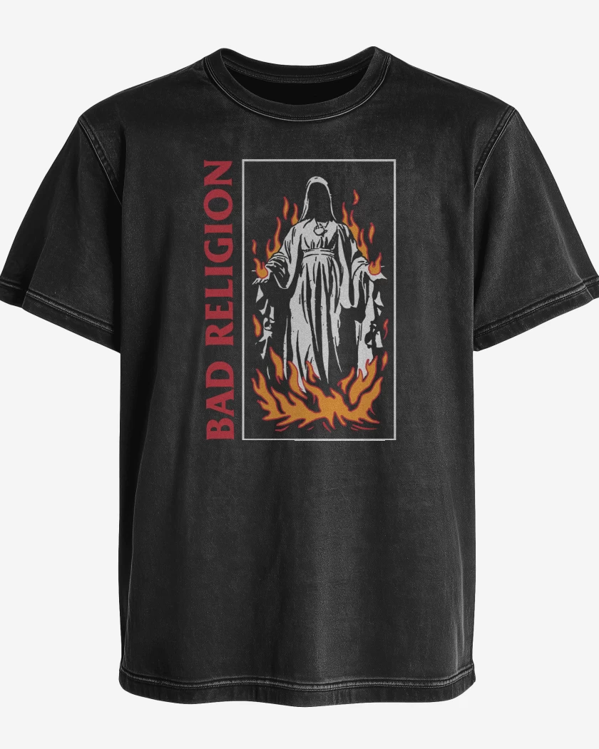 Polera desgastada Bad Religion Virgin