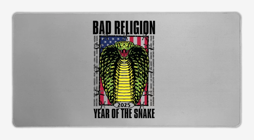 Mouse pad Gamer Gris Melange de Bad Religion Snake 