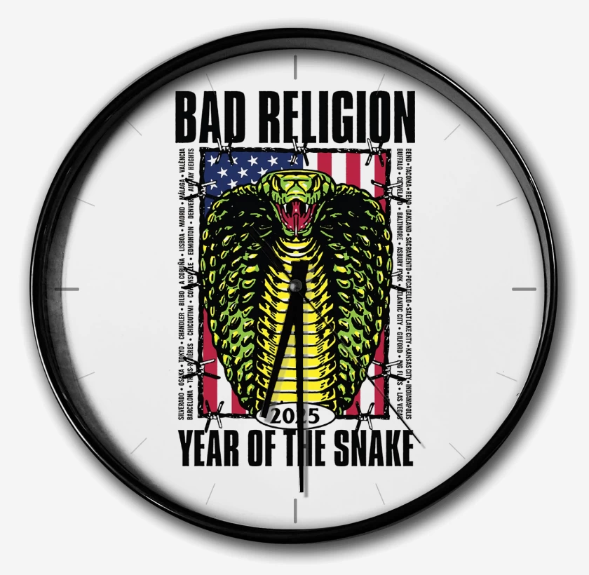 Reloj Blanco de Bad Religion Snake 