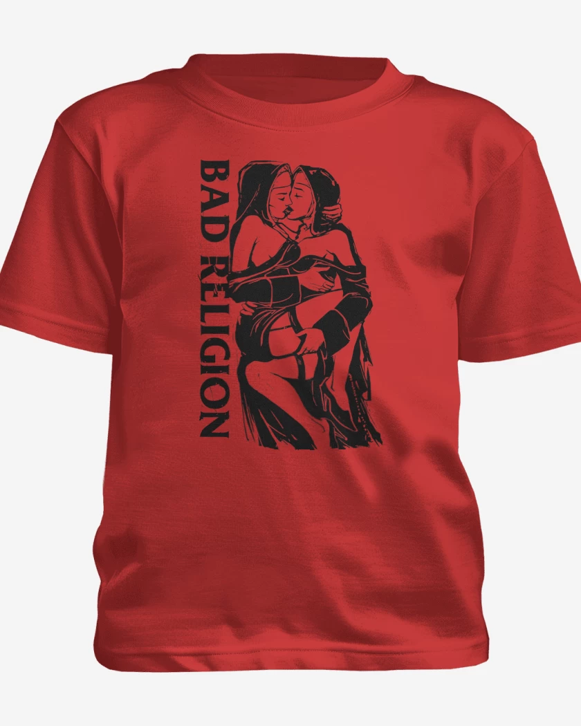 Polera de niño Rojo de Bad Religion Naughty Nuns