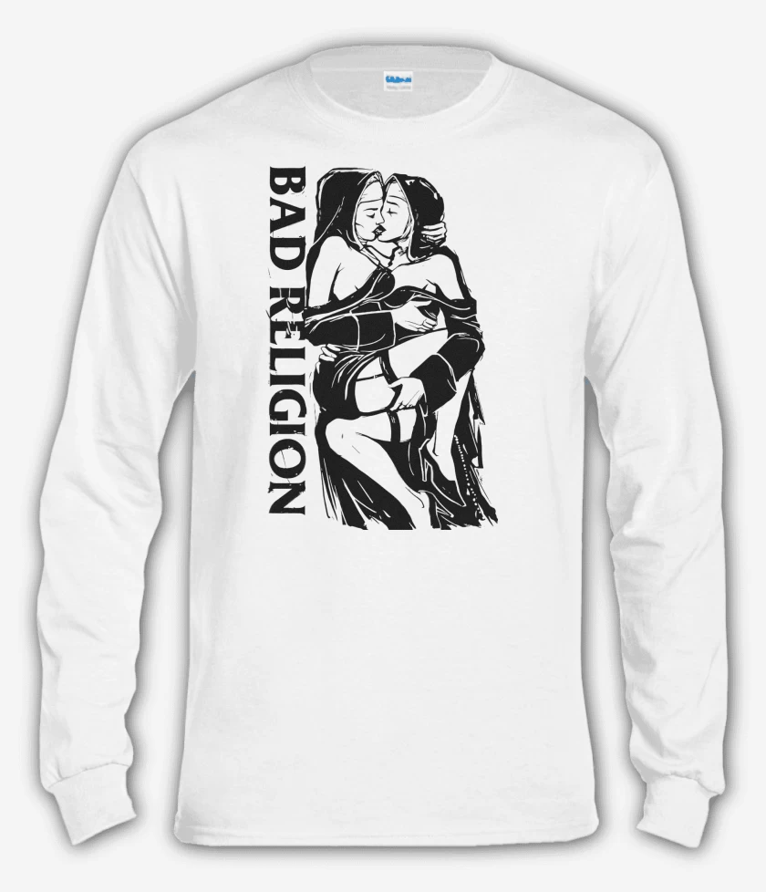 Polera manga larga Blanco de Bad Religion Naughty Nuns