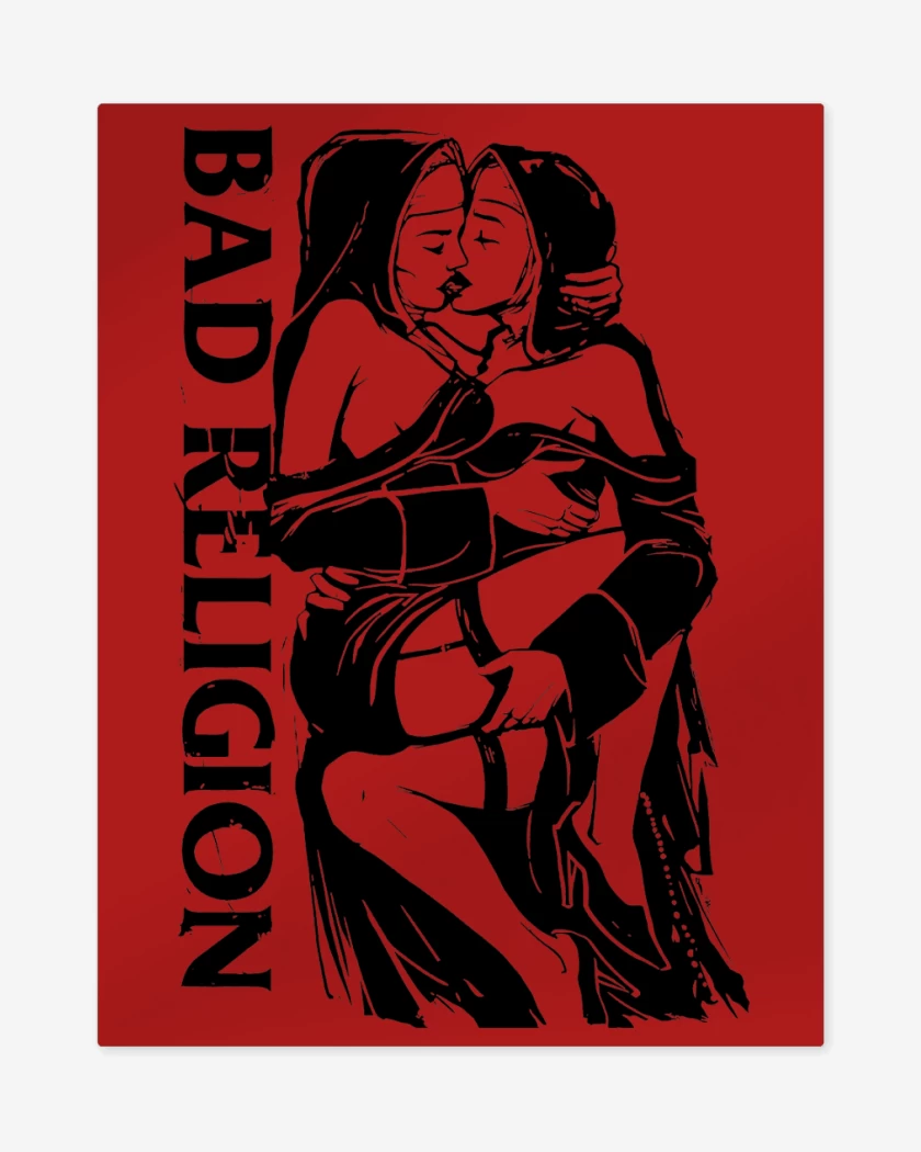 Print metalico Rojo de Bad Religion Naughty Nuns
