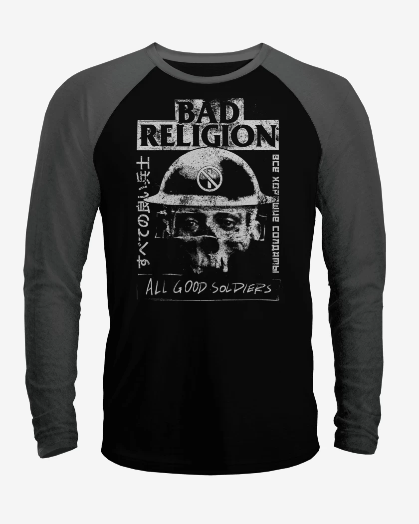 Polera Raglan Bad Religion All Good Soldiers