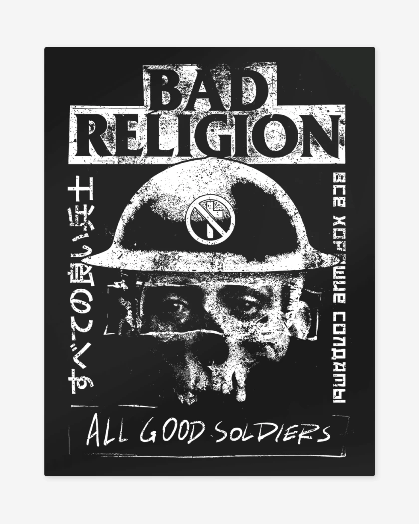 Print metalico Bad Religion All Good Soldiers