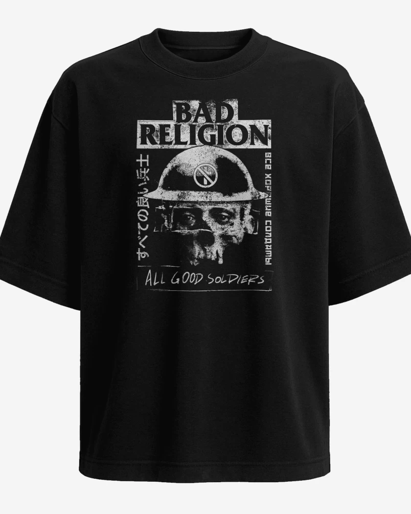 Polera Oversize Bad Religion All Good Soldiers