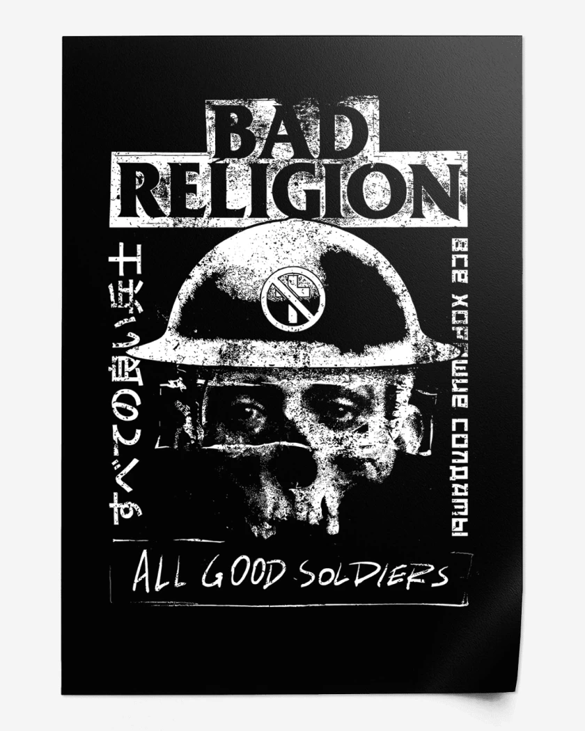 Print Bad Religion All Good Soldiers